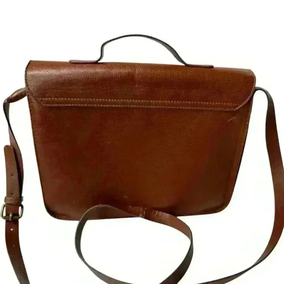 DIVIDED Faux Leather Crossbody Messenger Bag Multi Compartment and Pockets - Picture 9 of 14
